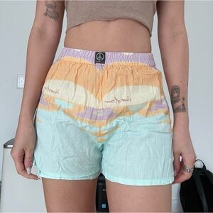 House of Sunny printed linen shorts